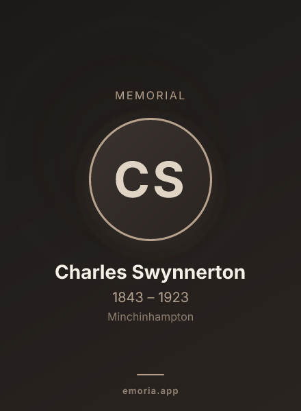 Memorial portrait of Charles Swynnerton