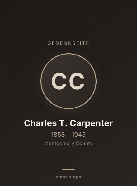 Gedenkportrait von Charles T. Carpenter