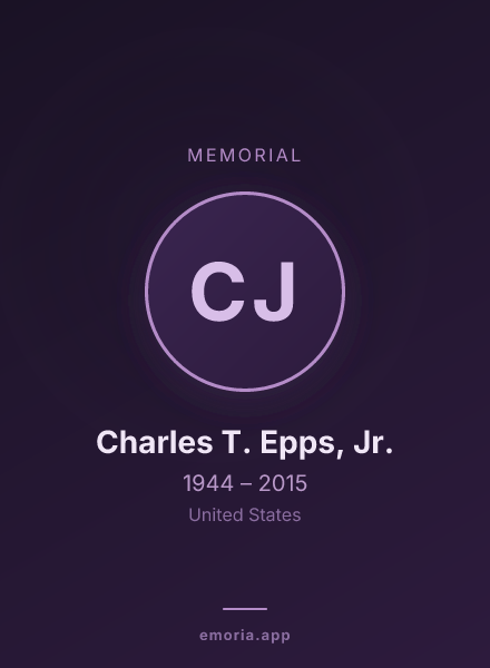Memorial portrait of Charles T. Epps, Jr.