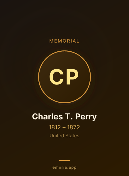 Memorial portrait of Charles T. Perry