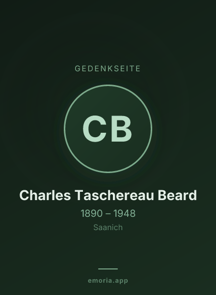 Gedenkportrait von Charles Taschereau Beard