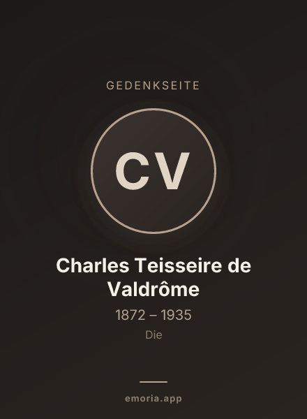 Gedenkportrait von Charles Teisseire de Valdrôme