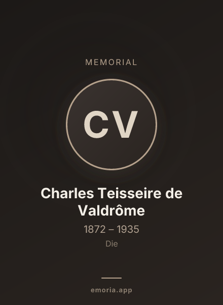Memorial portrait of Charles Teisseire de Valdrôme