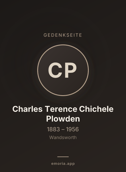 Gedenkportrait von Charles Terence Chichele Plowden