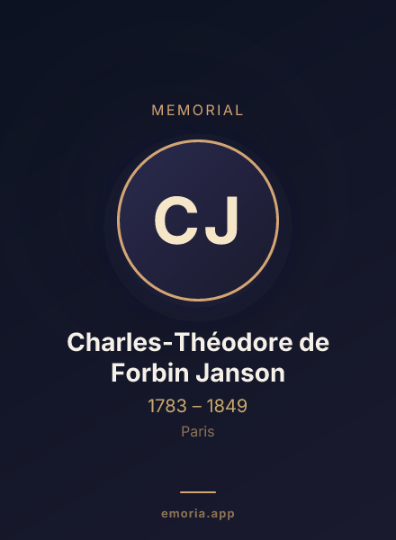 Memorial portrait of Charles-Théodore de Forbin Janson