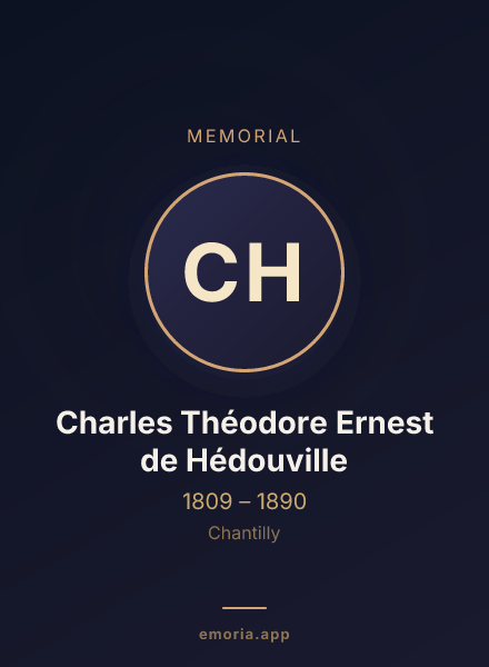 Memorial portrait of Charles Théodore Ernest de Hédouville