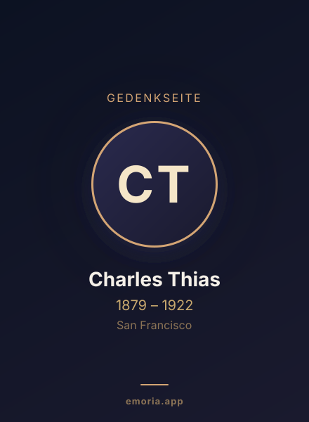 Gedenkportrait von Charles Thias