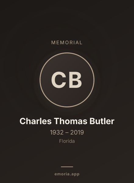 Memorial portrait of Charles Thomas Butler
