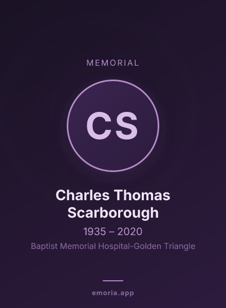 Memorial portrait of Charles Thomas Scarborough