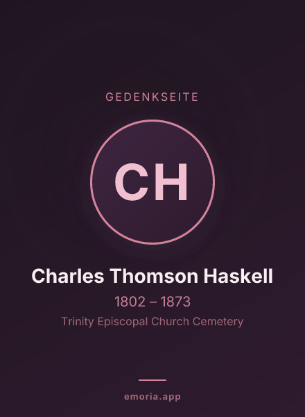 Gedenkportrait von Charles Thomson Haskell
