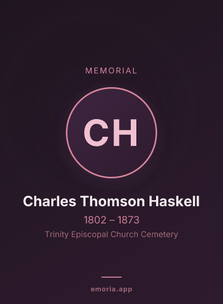 Memorial portrait of Charles Thomson Haskell