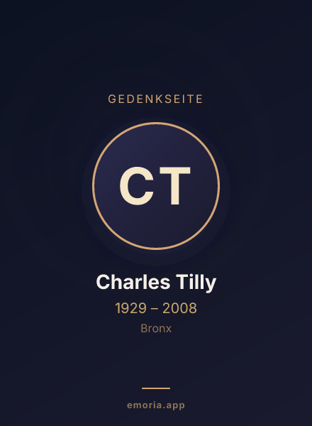 Gedenkportrait von Charles Tilly
