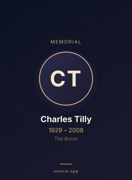 Memorial portrait of Charles Tilly