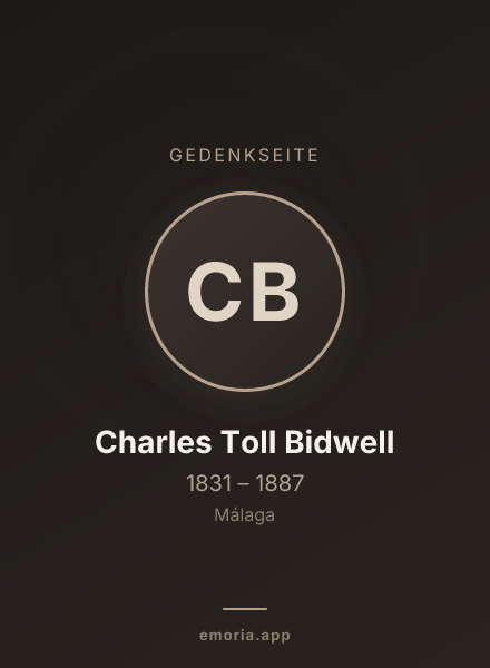 Gedenkportrait von Charles Toll Bidwell