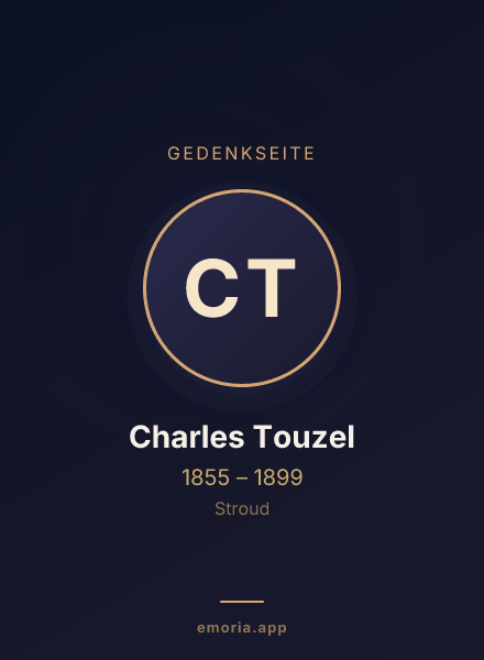 Gedenkportrait von Charles Touzel