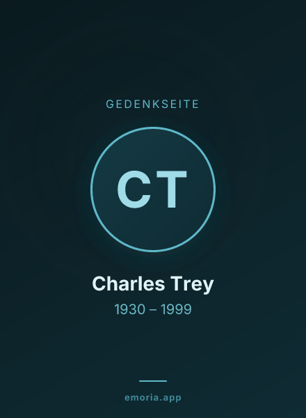 Gedenkportrait von Charles Trey