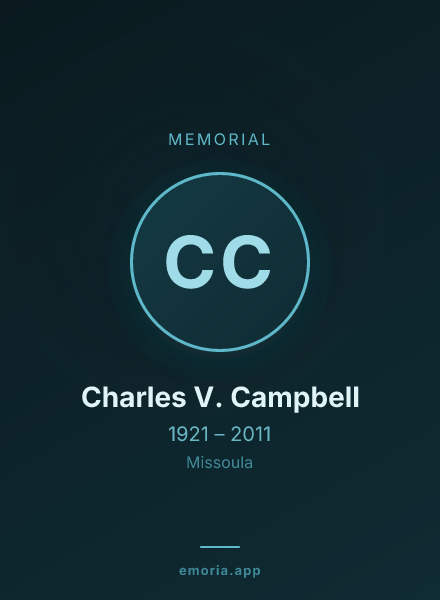 Memorial portrait of Charles V. Campbell
