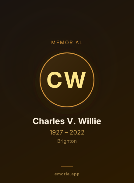 Memorial portrait of Charles V. Willie