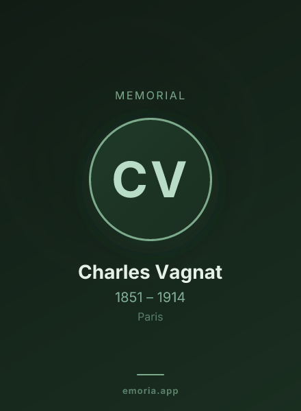 Memorial portrait of Charles Vagnat