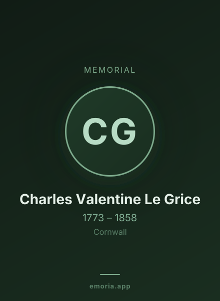 Memorial portrait of Charles Valentine Le Grice
