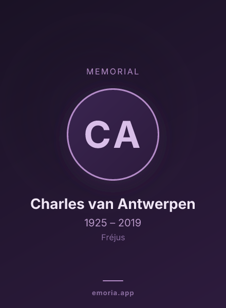 Memorial portrait of Charles van Antwerpen