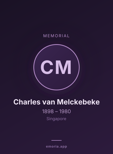 Memorial portrait of Charles van Melckebeke