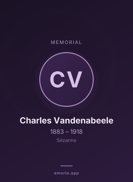 Memorial portrait of Charles Vandenabeele