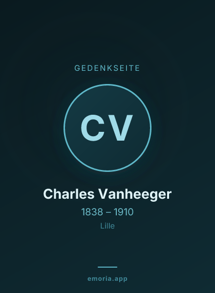 Gedenkportrait von Charles Vanheeger