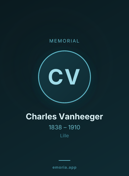 Memorial portrait of Charles Vanheeger