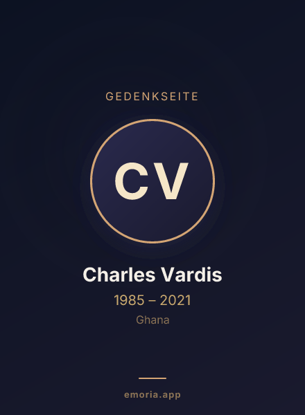 Gedenkportrait von Charles Vardis