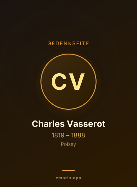 Gedenkportrait von Charles Vasserot