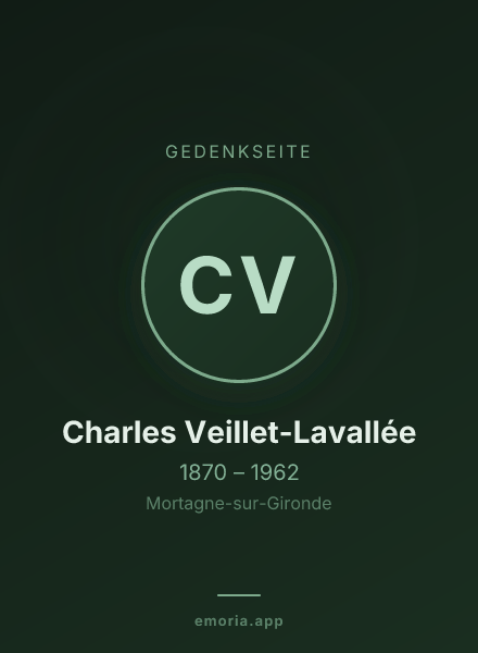 Gedenkportrait von Charles Veillet-Lavallée