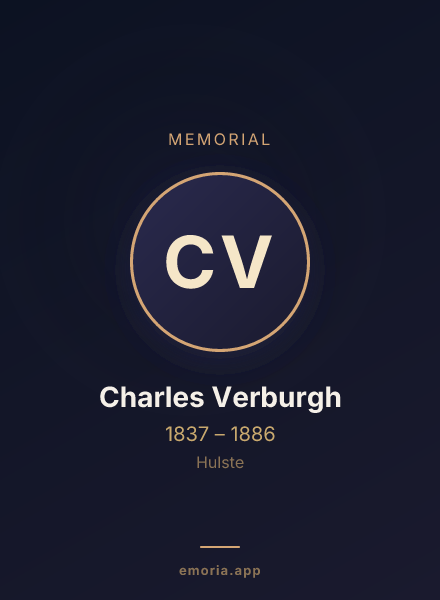 Memorial portrait of Charles Verburgh