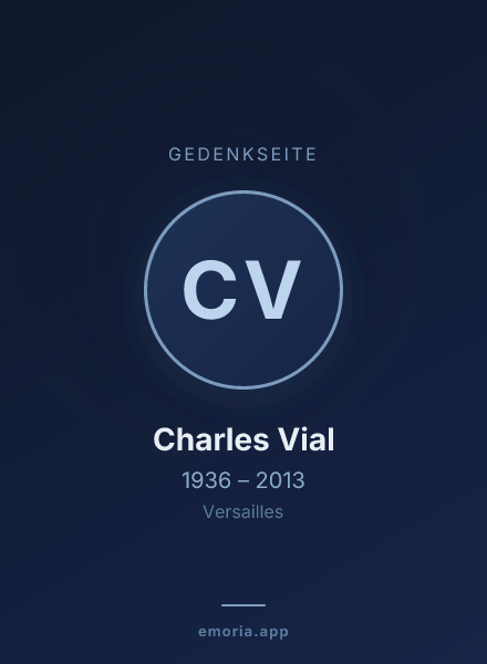 Gedenkportrait von Charles Vial