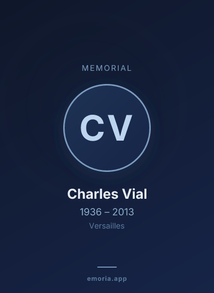 Memorial portrait of Charles Vial