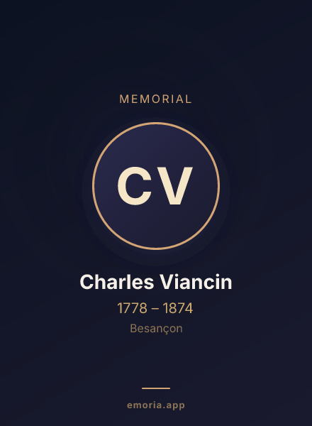 Memorial portrait of Charles Viancin