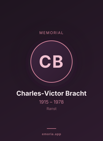 Memorial portrait of Charles-Victor Bracht