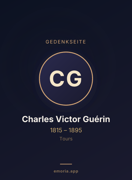 Gedenkportrait von Charles Victor Guérin