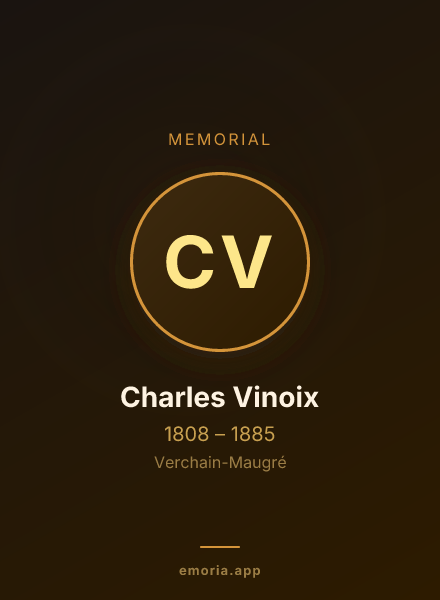 Memorial portrait of Charles Vinoix
