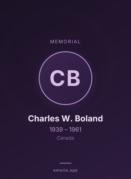 Memorial portrait of Charles W. Boland