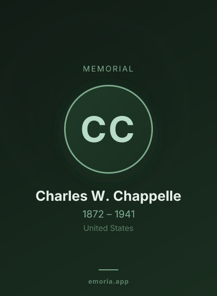 Memorial portrait of Charles W. Chappelle