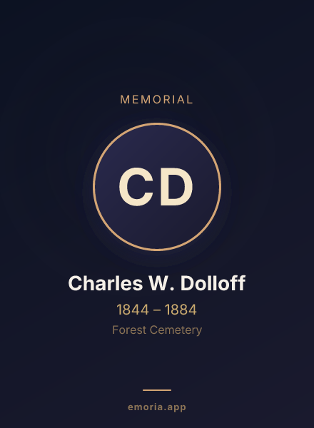 Memorial portrait of Charles W. Dolloff