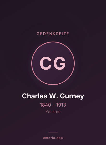 Gedenkportrait von Charles W. Gurney