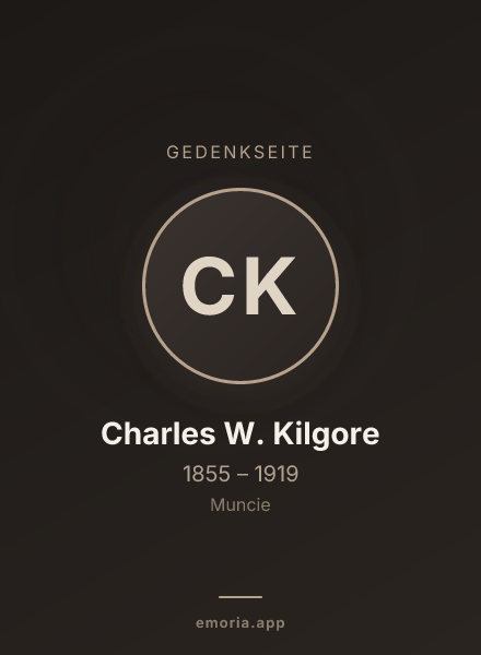 Gedenkportrait von Charles W. Kilgore