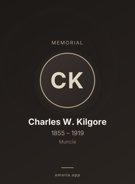 Memorial portrait of Charles W. Kilgore