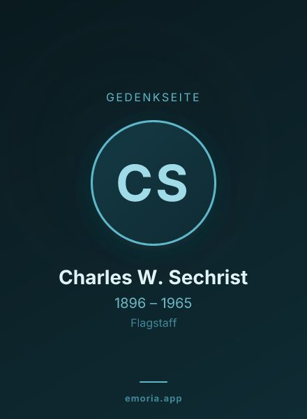 Gedenkportrait von Charles W. Sechrist
