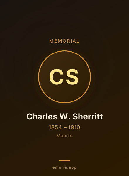 Memorial portrait of Charles W. Sherritt