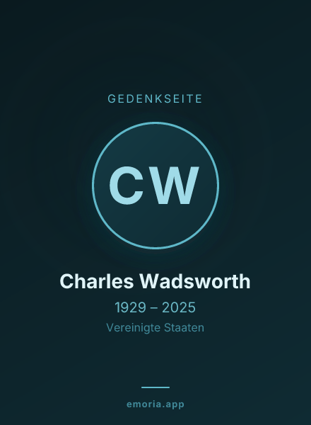 Gedenkportrait von Charles Wadsworth