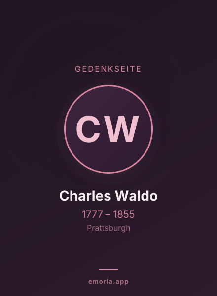 Gedenkportrait von Charles Waldo
