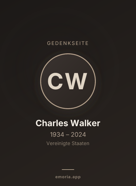 Gedenkportrait von Charles Walker